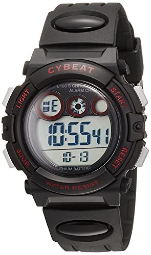 [サンフレイム] 腕時計 サイビート デジタルウォッチ 5気圧防水 7色LEDライト カレンダー・アラーム・時報・ストップウォッチ機能 ACY17-BK レディース ブラック